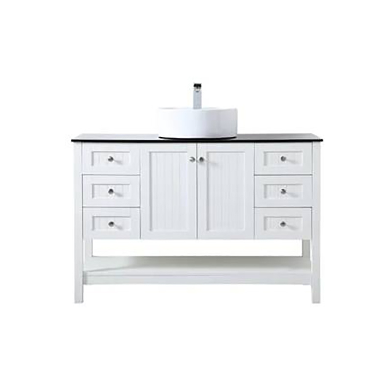 Marble Bathroom Vanity With Cuntertop Sink Solid Wood +MDF 48 Inch